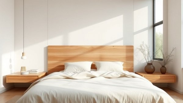 Modern bedroom with natural design elements, Saatva Black Friday Sale 2025 Deals.