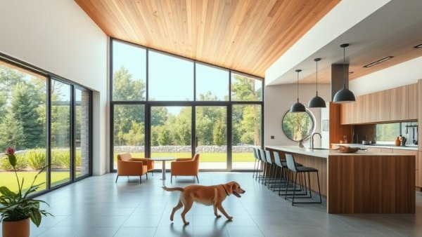 Modern kitchen in Lyrebird Architecture Sunshine Coast.