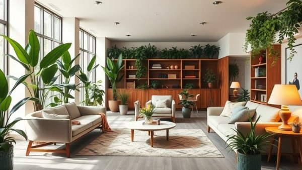 Stylish lounge area in Walthamstow rental apartments with modern decor.