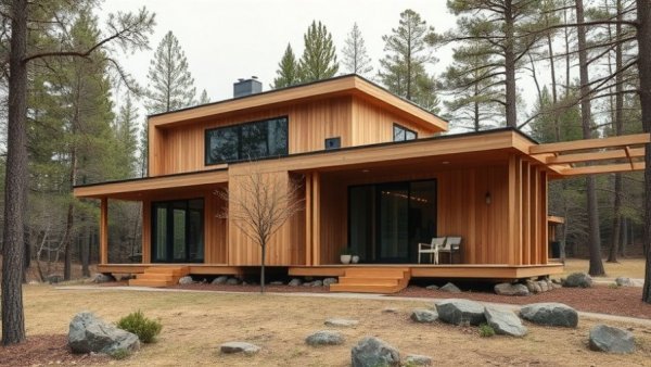 Contemporary house showcasing thoughtful architectural design amid nature.