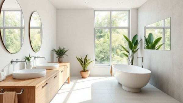 Modern bathroom with elegant design avoiding common bathroom design mistakes.