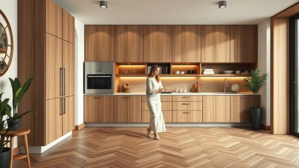 Modern room showcasing custom cabinets in small spaces.