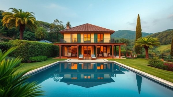 Luxurious villa with garden and pool, best Airbnbs in the South of France.