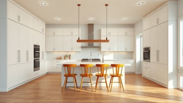 Modern kitchen design showcasing home remodeling trends 2026.