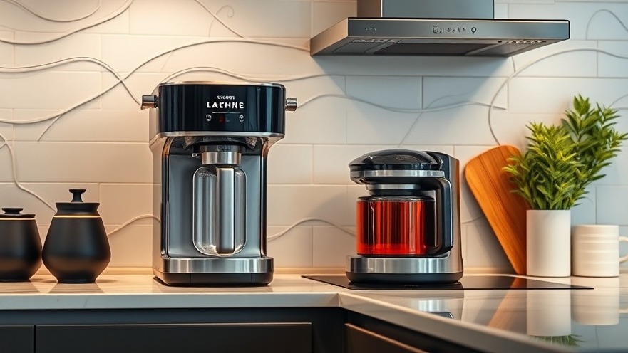 Modern kitchen featuring smart appliances in earth tones and matte finishes.