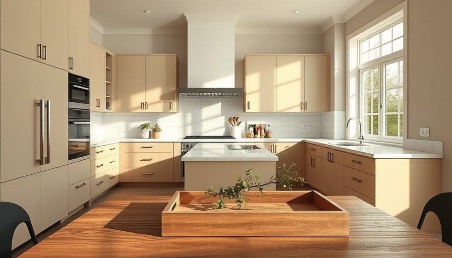 Modern kitchen showcasing cabinet refacing with elegant design.