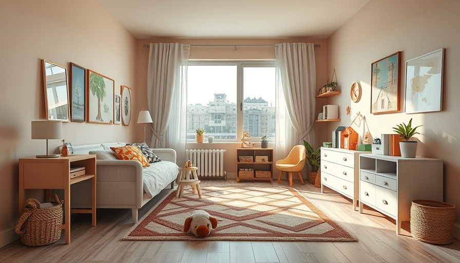 Stylish toddler room with a comfy bed and large window.