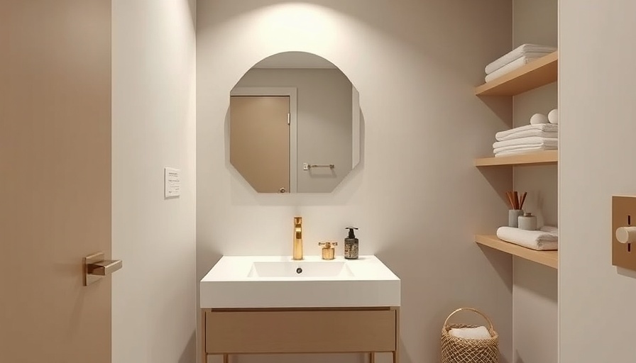 Compact modern bathroom with minimalist vanity design