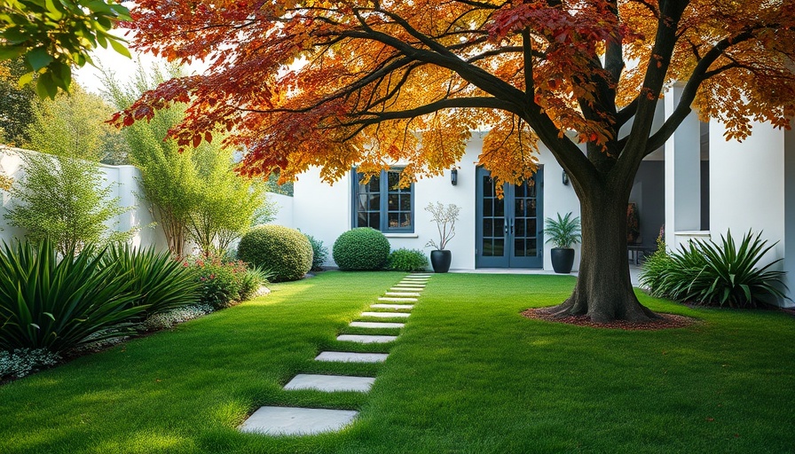 Luxurious outdoor living space with greenery and a cozy ambiance.