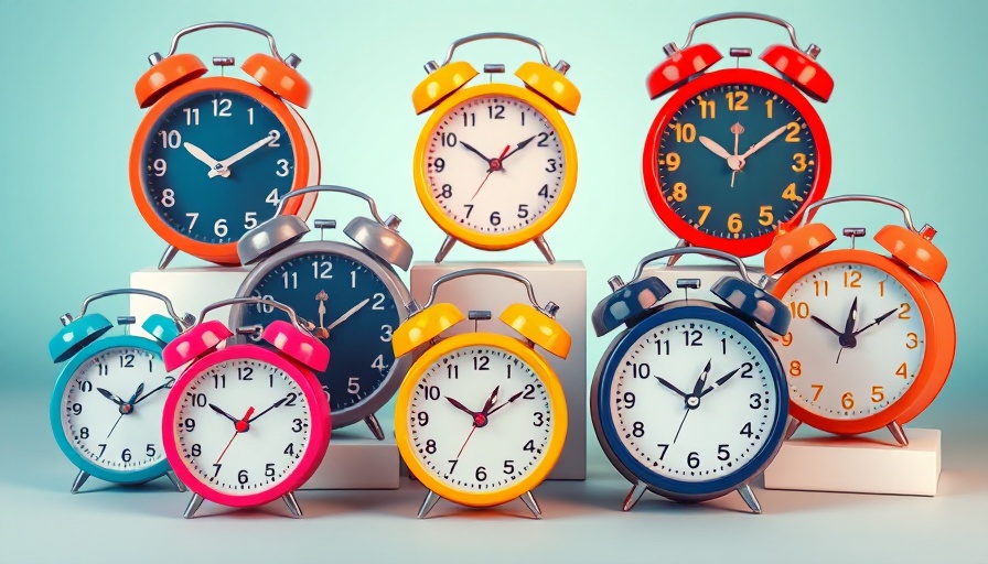 Variety of alarm clocks for circadian rhythm reset.