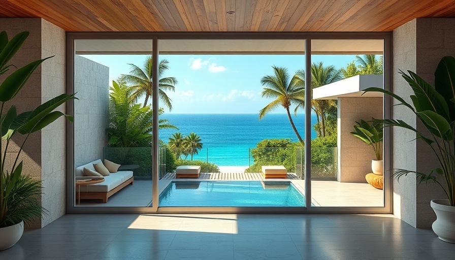 Luxury home design in Hamptons with ocean view entrance