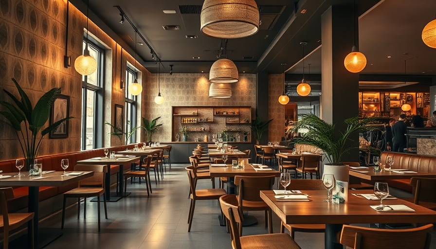Uchiko restaurant design in Miami Beach with wooden decor.