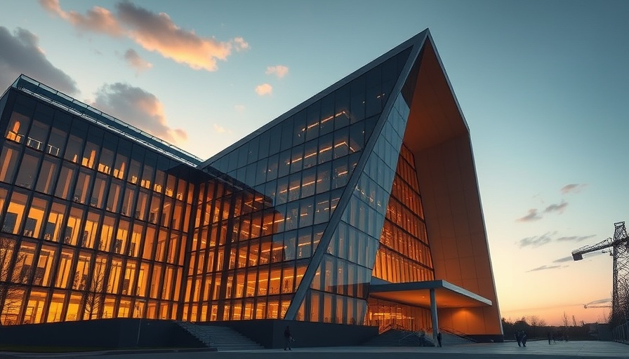 BIG completes first built project in Los Angeles, angular building design.