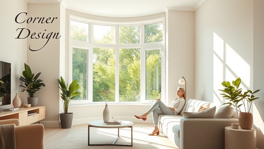 Bright living room with floor-to-ceiling corner windows, inviting natural light.