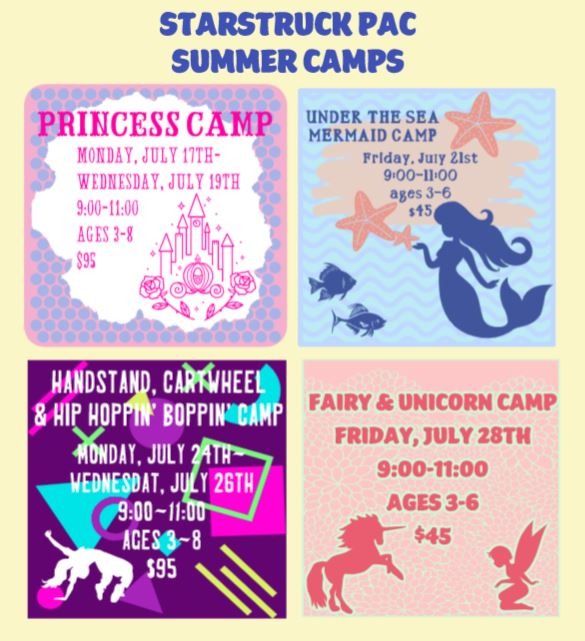 Starstruck Performing Arts Academy group Summer Camps Info