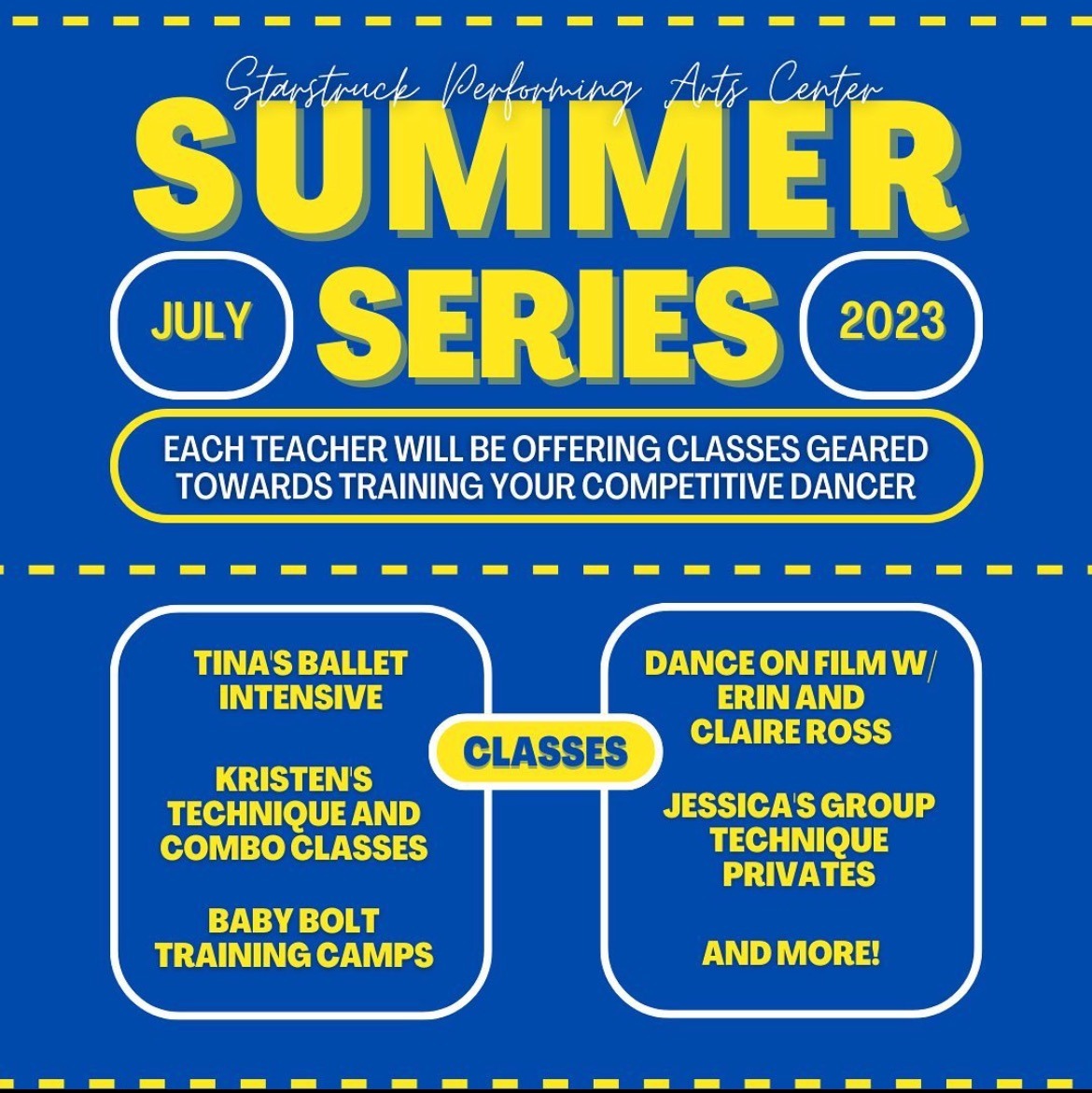 Starstruck Performing Arts Academy group Summer Series Info