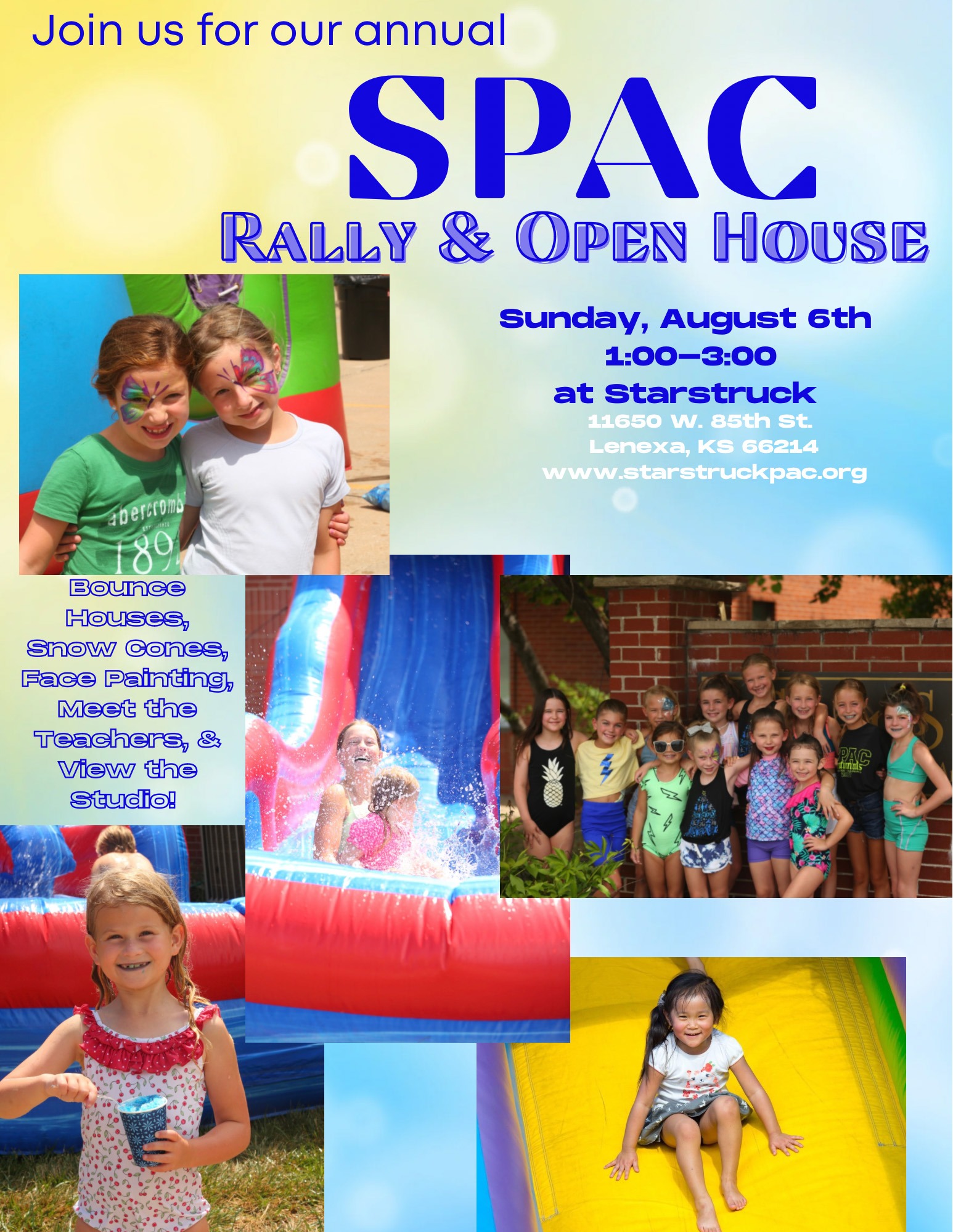 Starstruck Performing Arts Academy group Rally & Open House Info