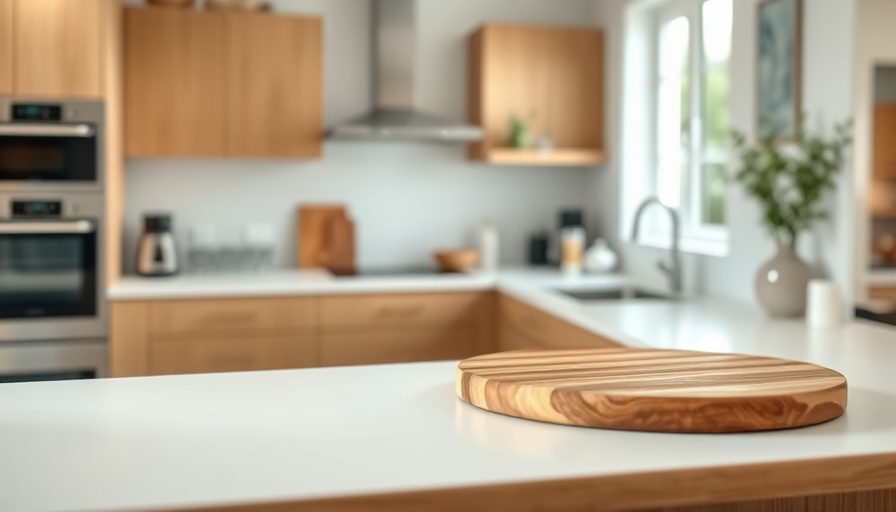 1% Rule for Clutter-Free Home: Minimalist kitchen with cutting board.
