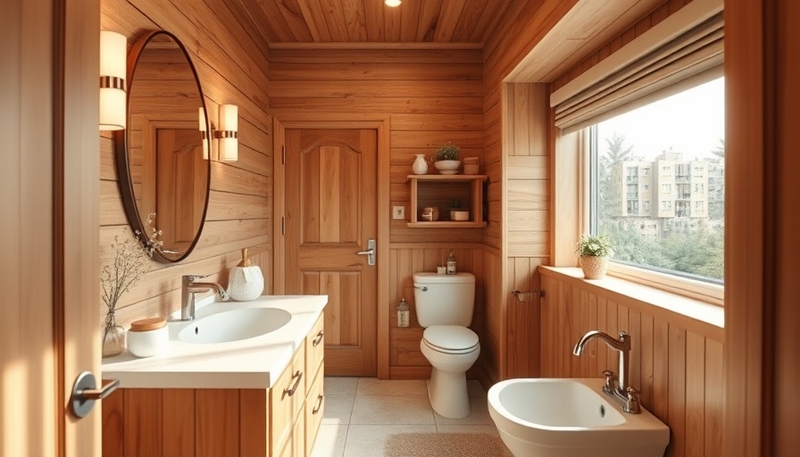 Cozy small bathroom renovation ideas featuring wooden accents and natural light.