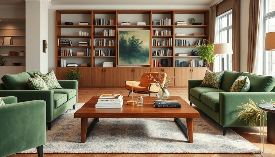 Elegant living room showcasing popular trends for 2025.