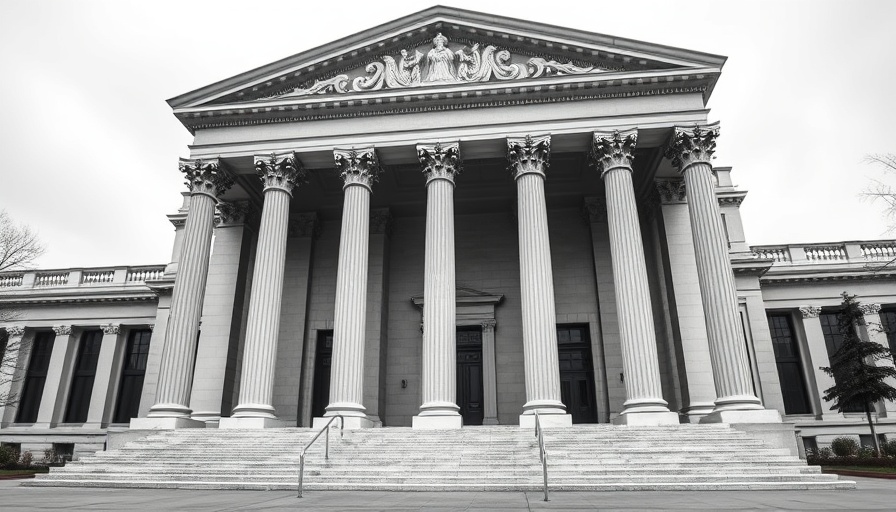 Neoclassical treasury building illustrating Community Development Financial Institutions impact on small business.