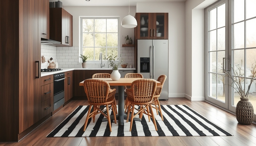 Modern small kitchen with must-have features like wooden cabinets and bright lighting.