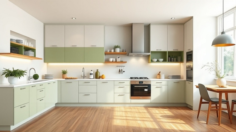 Contemporary kitchen with focus on storage features and modern design.