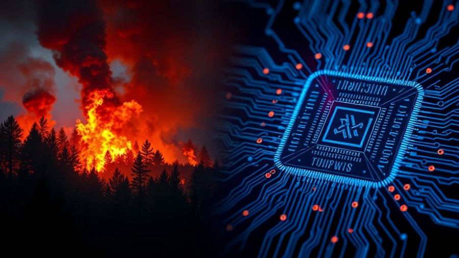 Quantum computing and wildfire management imagery