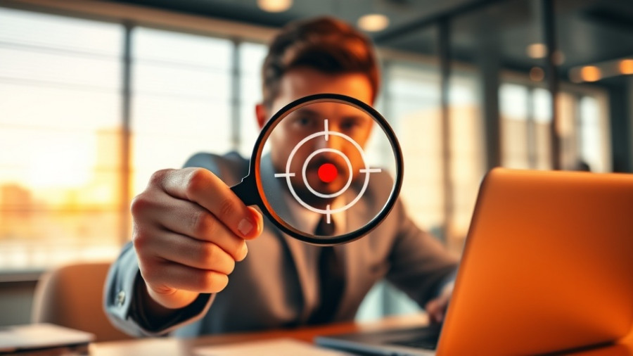 AI-driven intent targeting visual with target symbol.