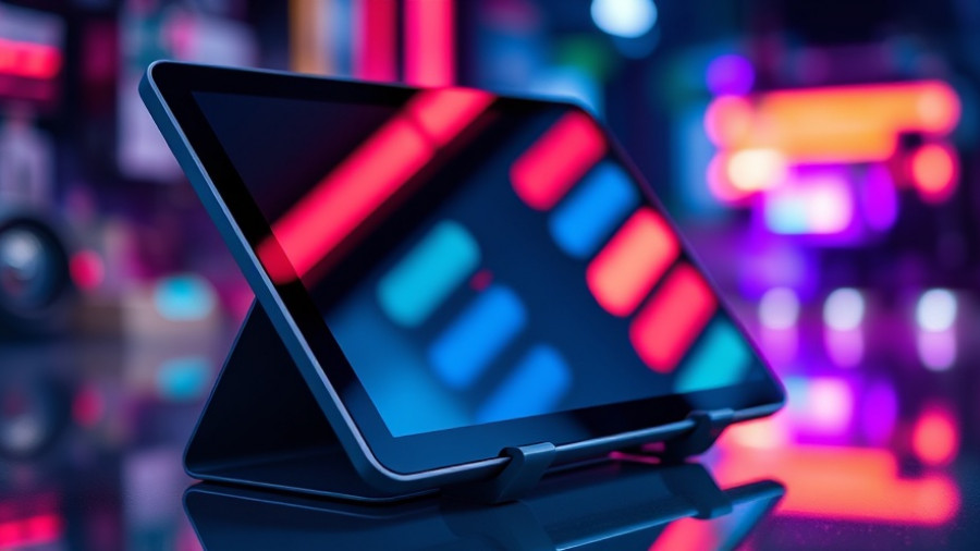 Tilted tablet showcasing app interface, app download strategies for restaurants.