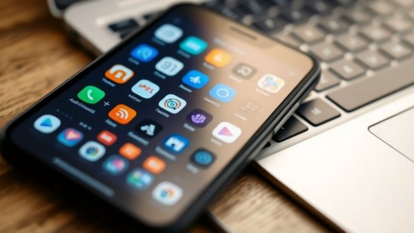 Smartphone with AI app icons near laptop, common mistake AI users make.