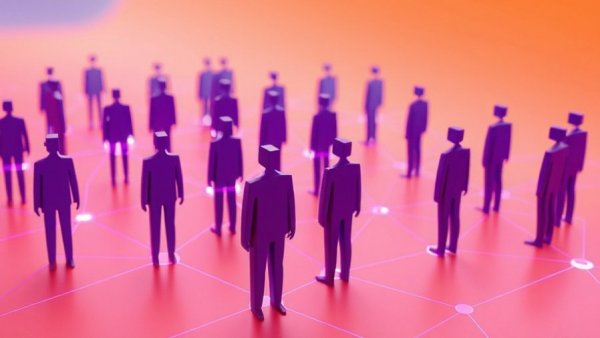 Abstract network illustrating 'Develop a Culture Without Borders'.