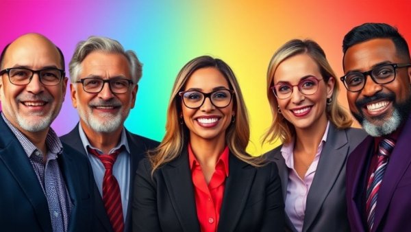 Vibrant portraits of business professionals securing VC funding.