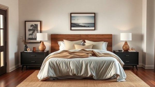 Cozy bedroom for self-care practices during the holidays.