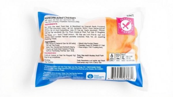 Koch Foods chicken product label detailing ingredients and inspection.