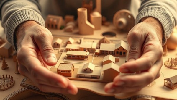 Hands measuring architectural model, dream projects in architecture 2026