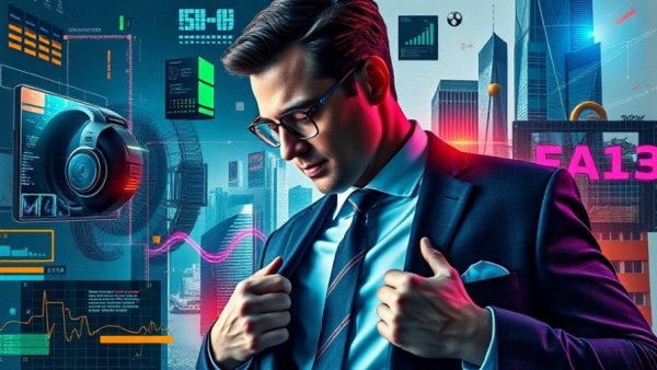 Stylized collage with man and wearable tech, highlighting Whoop banned from the Australian Open.