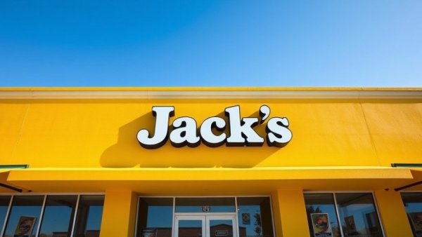 Bay County new business opening with Jack's sign.