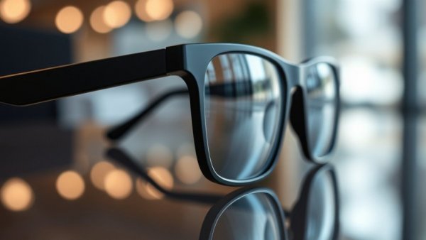 Modern sleek smart glasses showcasing Meta facial recognition technology.