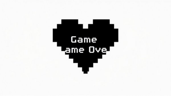 End of Tech Giants symbolized by Game Over heart.
