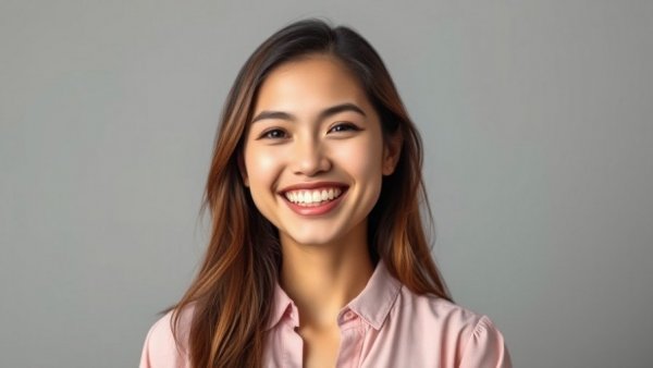 Warm smiling young woman, concept of healing strained sibling relationships, portrait.