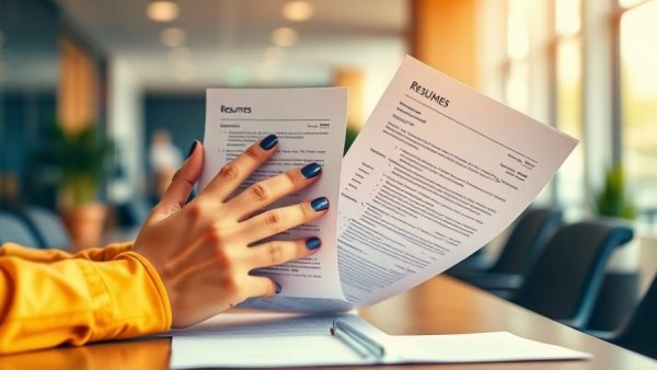 Vibrant reviewing resumes, Hiring for Vibes in Tech Industry focus.