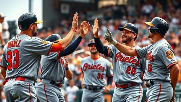 Kevin McGonigle MLB debut celebration with teammates on field.