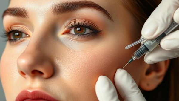 Close-up view of a woman receiving Botox, related to Botox use while breastfeeding.