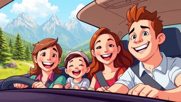 Surprising Facts About CoComelon family enjoying a drive.