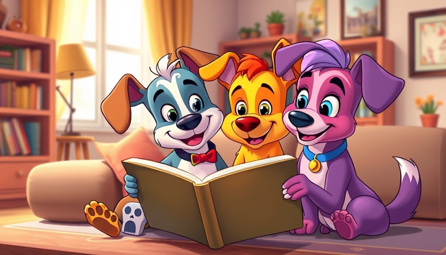 Bluey book reading scene from Season 2 animated series.