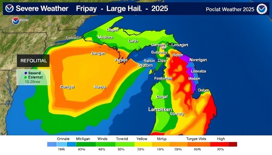 Severe Weather Threat Friday map for Michigan regions, April 18, 2025.