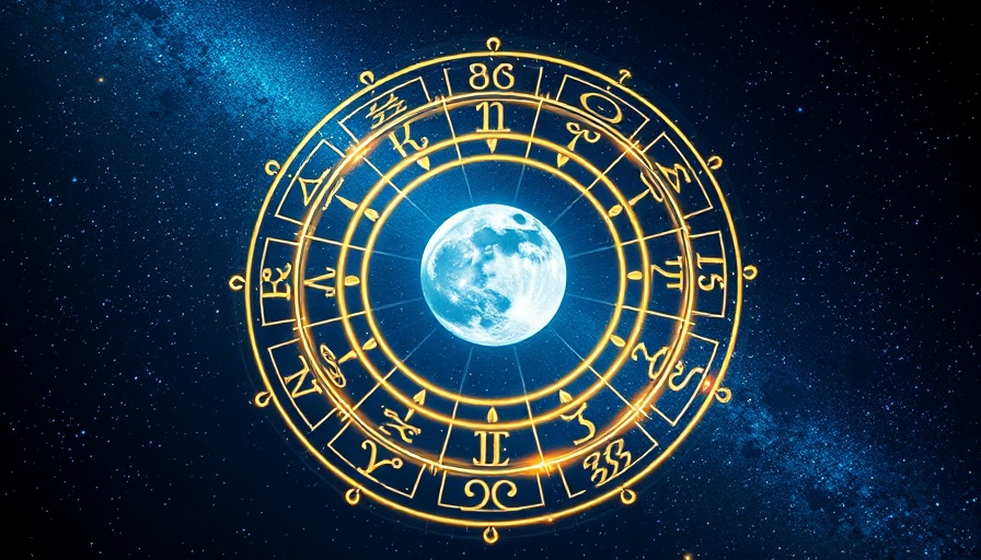 Zodiac wheel under starry sky for Taurus horoscope April 19 2025.