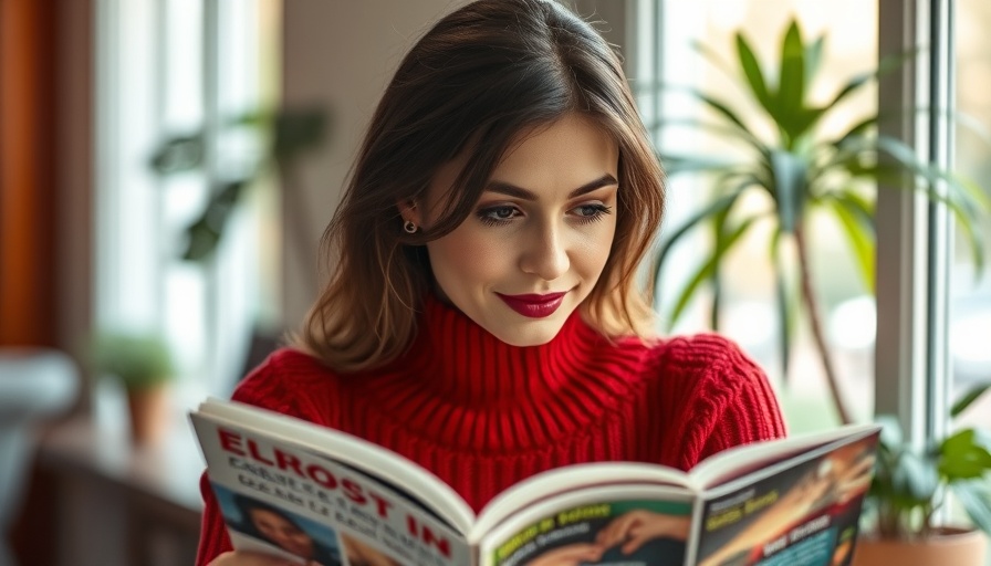 Magazine cover with woman in red, related to companies expanding in the U.S.