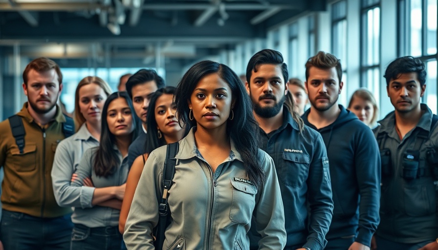 Thunderbolts movie themes: Diverse team standing confidently in action gear.